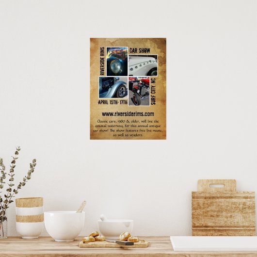 Vintage Grunge Style Event ポスター (キッチン)