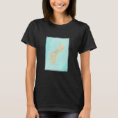 Vintage Guam Map  1970  Tシャツ (正面)