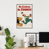 Vintage Guinness Lion Poster Print, My Goodness ポスター (ホームオフィス)