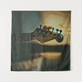 Vintage guitar gifts タペストリー (正面(横))