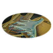 Vintage guitarist birthday gift カッティングボード (角)