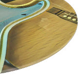 Vintage guitarist birthday gift カッティングボード (角)