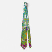 Vintage Gustav Klimt Cottage Garden Flower Art ネクタイ (正面)