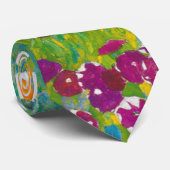 Vintage Gustav Klimt Cottage Garden Flower Art ネクタイ (ロール)
