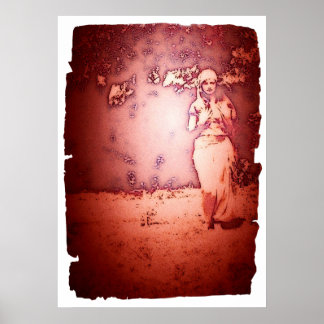 Vintage Gypsy Woman ポスター