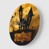Vintage Halloween ラージ壁時計 (傾斜)