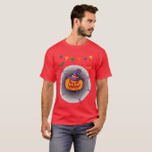 Vintage Halloween and Pumpkin retro Tシャツ (正面フル)