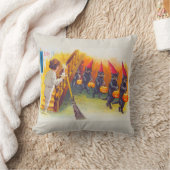 Vintage Halloween Black Cats クッション (ブランケット)