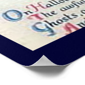 Vintage Halloween Greetings Print ポスター (角)