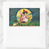 Vintage Halloween Illustration 長方形シール (バッグ)