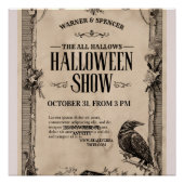 Vintage Halloween Invitation ポスター (正面)