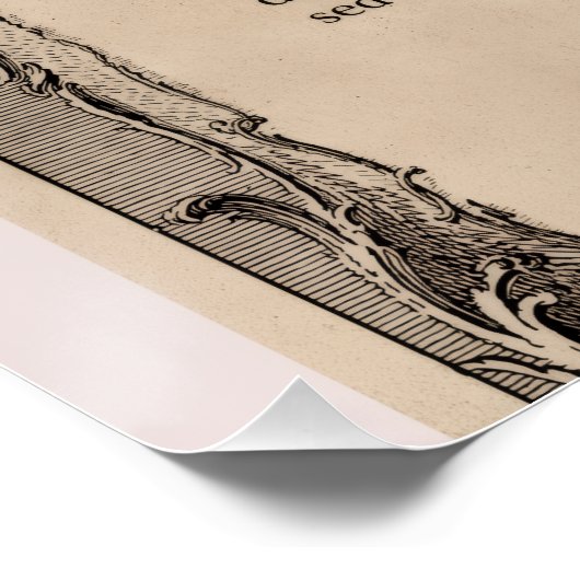 Vintage Halloween Invitation ポスター (コーナー)