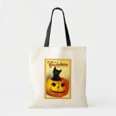 Vintage Halloween Jack O'Lantern トートバッグ (正面)