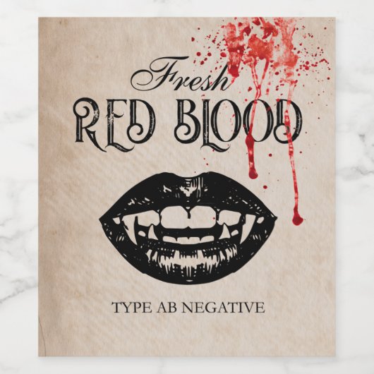 Vintage Halloween Labels ワインラベル (シングルラベル)