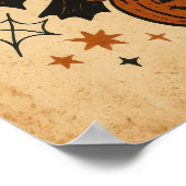 Vintage Halloween Midnight Mischief ポスター (角)