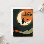 Vintage Halloween Moon カード (正面/裏面インサイチュ)