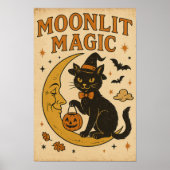 Vintage Halloween Moonlit Magic ポスター (正面)
