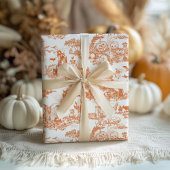 Vintage Halloween Orange Christmas Wrapping Paper  ラッピングペーパー