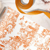 Vintage Halloween Orange Christmas Wrapping Paper  ラッピングペーパー