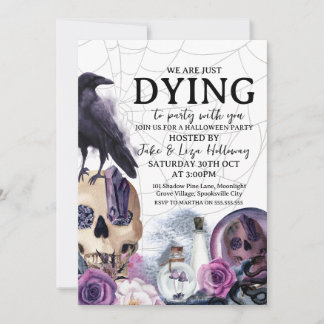 Vintage Halloween Party Invitation 招待状