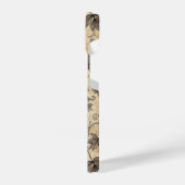 Vintage Halloween Pumpkin Vine Pattern iPhoneケース (左側面)