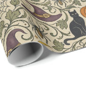 Vintage Halloween Scrollwork ラッピングペーパー (ロールコーナー)