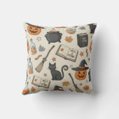Vintage Halloween Witch クッション (裏面)