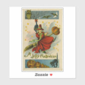 Vintage Halloween Witch  シール (シート)