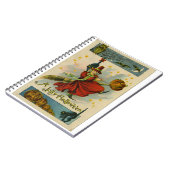 Vintage Halloween Witch  ノートブック (左側)