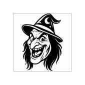 Vintage Halloween Witch Rubber Stamp ラバースタンプ (インプリント)