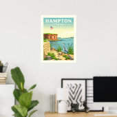 Vintage Hampton Virginia ポスター (ホームオフィス)