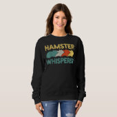 Vintage Hamster Whisperer Pet Animal Hamster スウェットシャツ (正面フル)