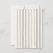 Vintage Hand Drawn Swans Stripes Wedding セーブザデート (裏面)