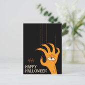 Vintage Hand Puppet Halloween シーズンポストカード (スタンド正面)