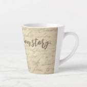 Vintage-Handschrift: Ruhe & Nostalgie  カフェラテマグ (右)