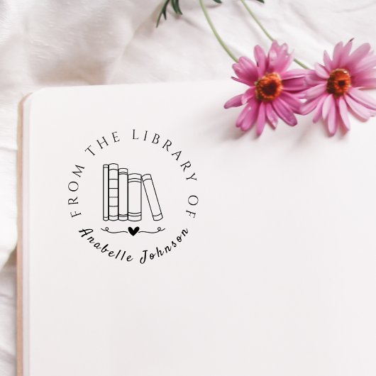 Vintage Handwriting Books  From The Library ラバースタンプ