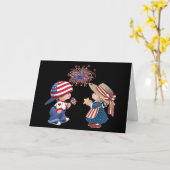 Vintage Happy 250th Birthday America 1776-2026 カード (黄色い花)