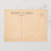 Vintage Happy Easter Bunny and Chick  ポストカード (裏面)