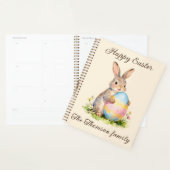 Vintage Happy Easter Bunny with Egg Family  プランナー手帳 (ディスプレー)