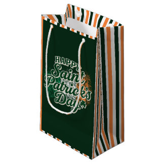 Vintage Happy Saint Patrick's day  スモールペーパーバッグ
