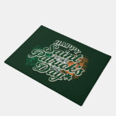 Vintage Happy Saint Patrick's day  ドアマット (アングル)