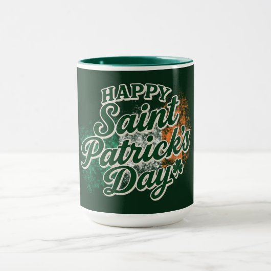 Vintage Happy Saint Patrick's day  マグカップ (中央)