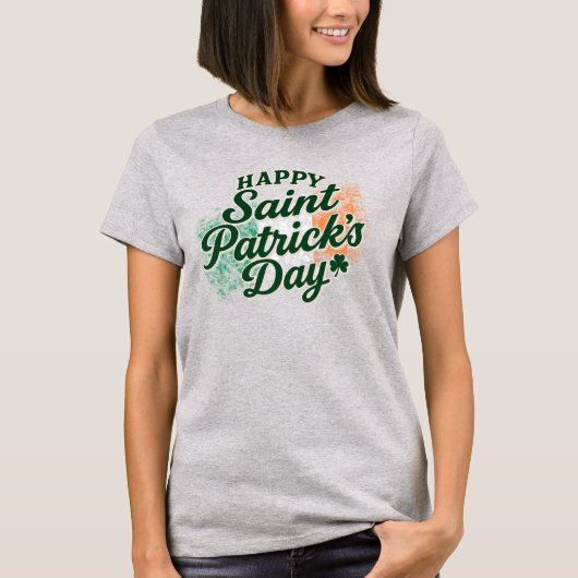 Vintage Happy Saint Patrick's day  Tシャツ (正面)