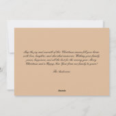 Vintage Happy Santa Christmas  シーズンカード (裏面)