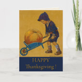 Vintage Happy Thanksgiving Jessie Willcox Smith カード (正面)