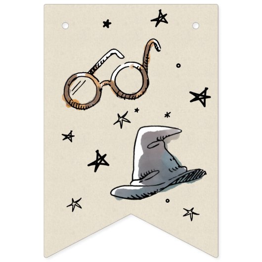 Vintage Harry Potter First Birthday バンティングフラッグ (第1の旗)