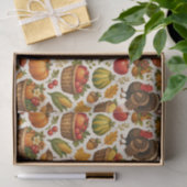 Vintage Harvest Farmhouse Thanksgiving 薄葉紙 (ギフト)