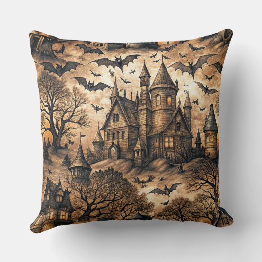 Vintage Haunted House クッション (裏面)