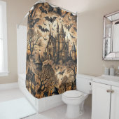 Vintage Haunted House シャワーカーテン (インサイチュ)