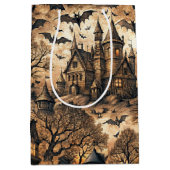 Vintage Haunted House ミディアムペーパーバッグ (正面)